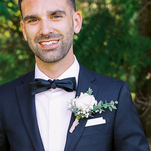 Elegant Vineyard Wedding Boutonniere